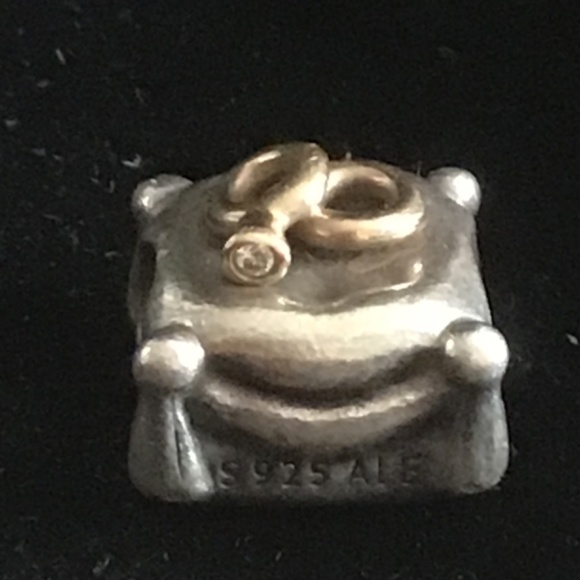 COPY - Pandora two tone wedding rings charm - Picture 6 of 10